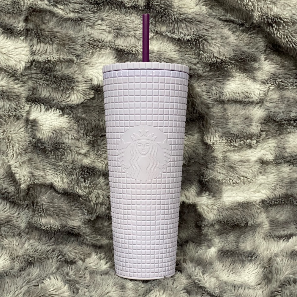 Starbucks Lilac Grid Tumbler